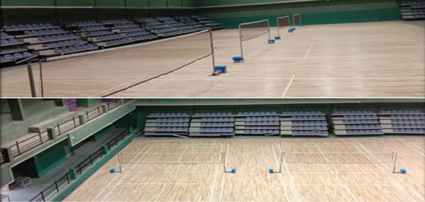 WOODEN BADMINTON COURT